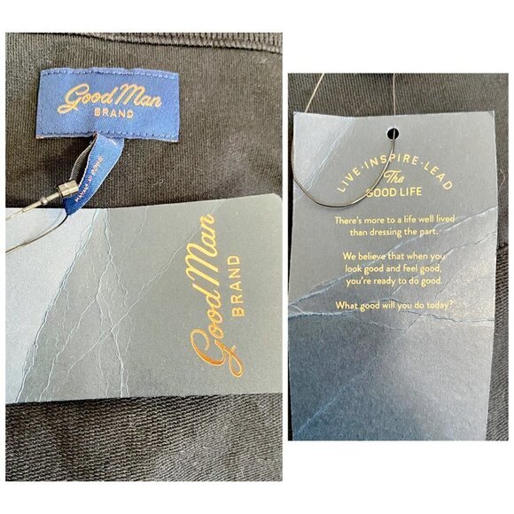 NWT GoodMan Brand Sweater French Terry Half Zip  Black Sweater size XL - Picture 7 of 9